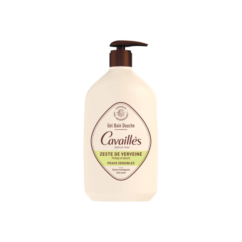 Bath and Shower Gel - Verbena Zest - Sensitive Skin - Cavaillès - 1L