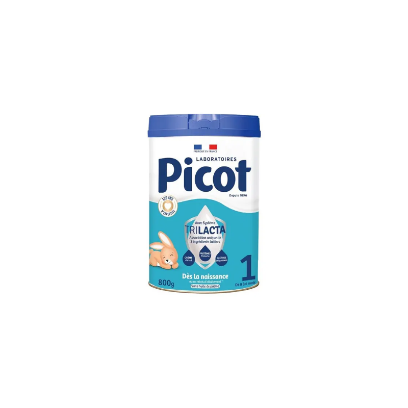 Lait 1er âge - Trilacta - 0 à 6 mois - Picot - 800g