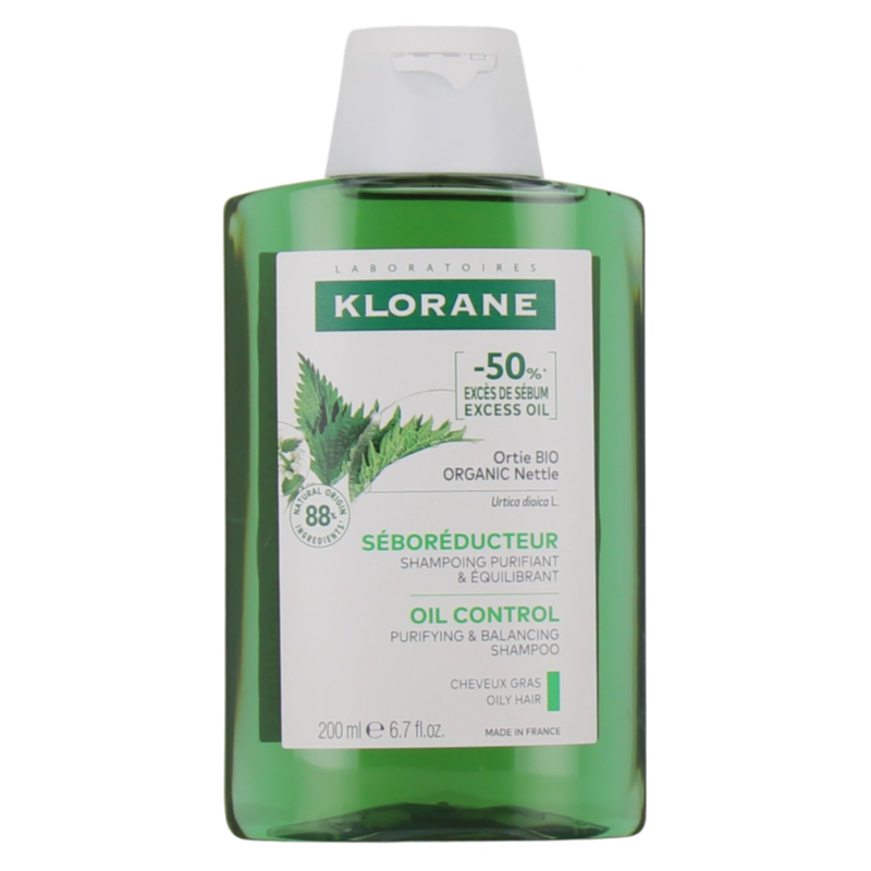 Nettle Seboregulator Shampoo for Oily Hair - Klorane - 200 ml
