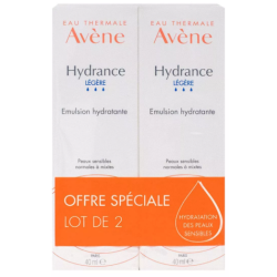 Hydrance Emulsion Légère - Hydratante - Avène - 2x40 ml