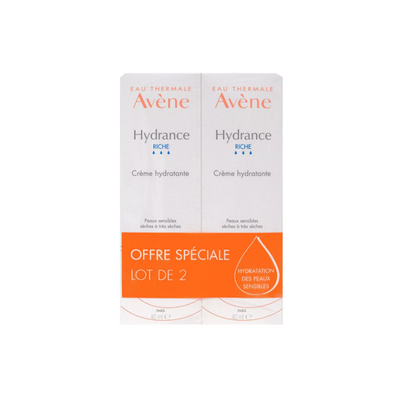Hydrance Crème Riche - Hydratante - Avène - 2x40 ml