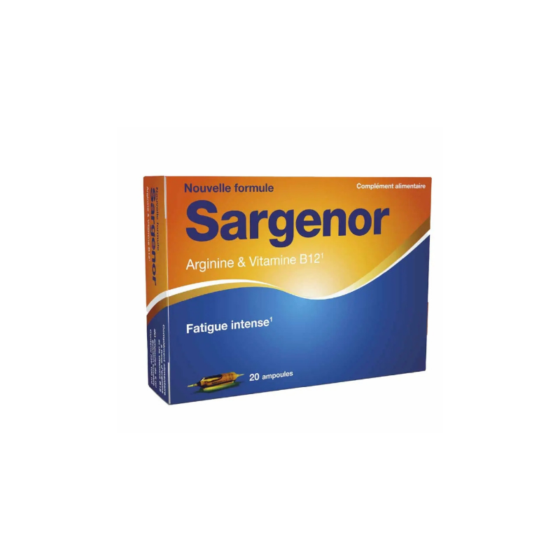 Sargenor Fatigue Intense - Arginine & Vitamine B12 - 20 Ampoules