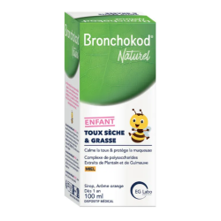 Bronchokod Naturel Enfant - Toux Sèche & Grasse - EG Labo - 100 ml
