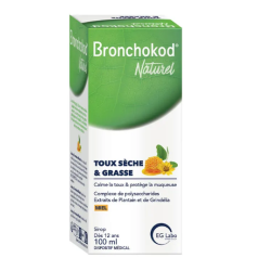 Bronchokod Naturel - Toux Sèche & Grasse - EG Labo - 100 ml