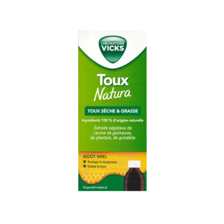 Toux Natura - Toux Sèche & Grasse - Vicks - 140 ml