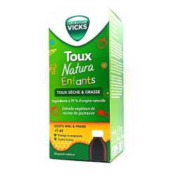 Toux Natura Enfants - Toux Sèche & Grasse - Vicks - 140 ml