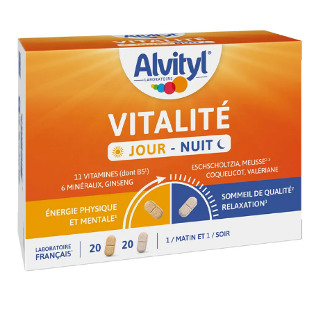 Alvityl Vitalité - jour/Nuit - 40 Comprimés