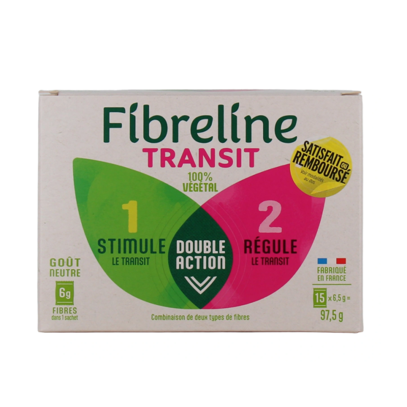 Fibreline Transit - Goût Neutre - Boite De 15 Sachets