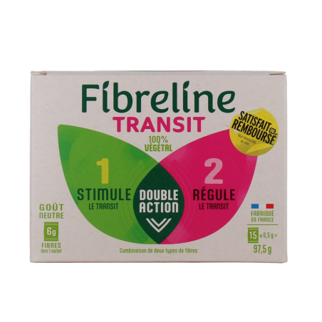 Fibreline Transit - Goût Neutre - Boite De 15 Sachets