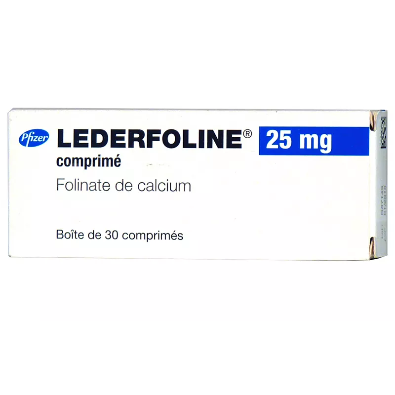 Lederfoline 25 mg - Folinate De Calcium - Boite De 30 Comprimés