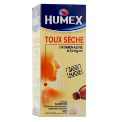 Oxomemazine - Sugar-Free Dry Cough Syrup - Humex - 150 ml