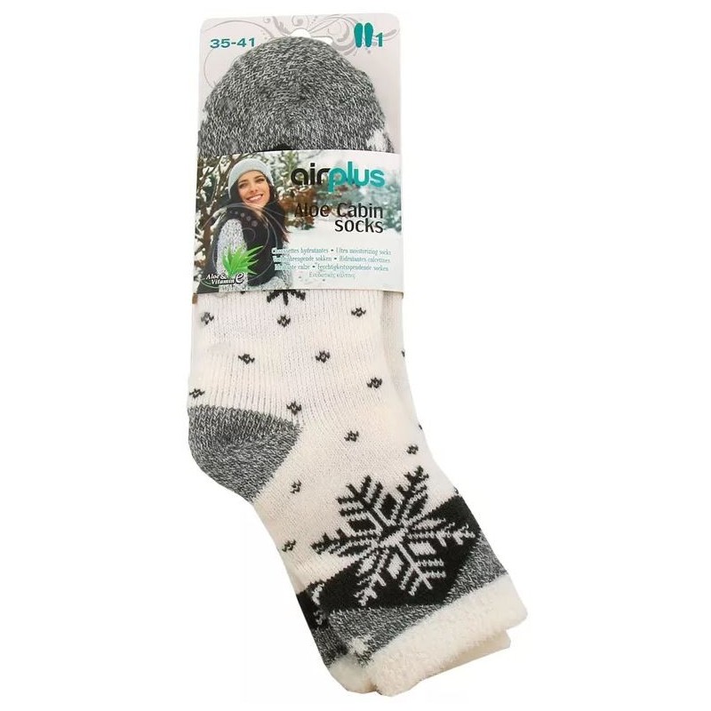 Chaussettes Aloe Vera Hydratantes  - Kaki - 35/41 - Airplus