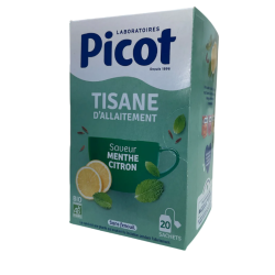 Organic Breastfeeding Tea - Lemon Mint Flavour - Picot - 20 tea bags