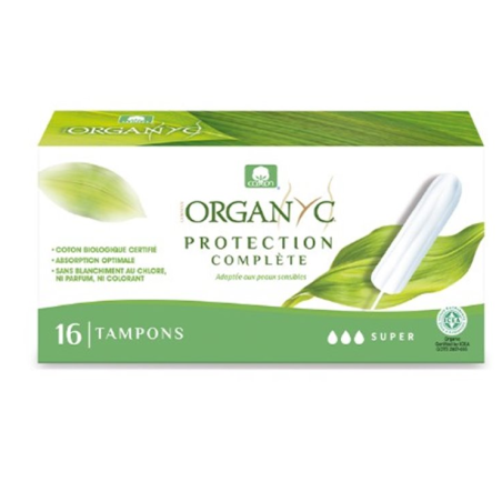 Tampons - Super - Organyc - 16 Tampons