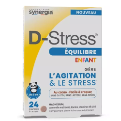 D-Stress Equilibre Enfant - Agitation & Stress - 24 Comprimés A Croquer