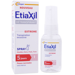 Détranspirant Extreme Multizones - Peaux Normales - Etiaxil - Spray 30ml