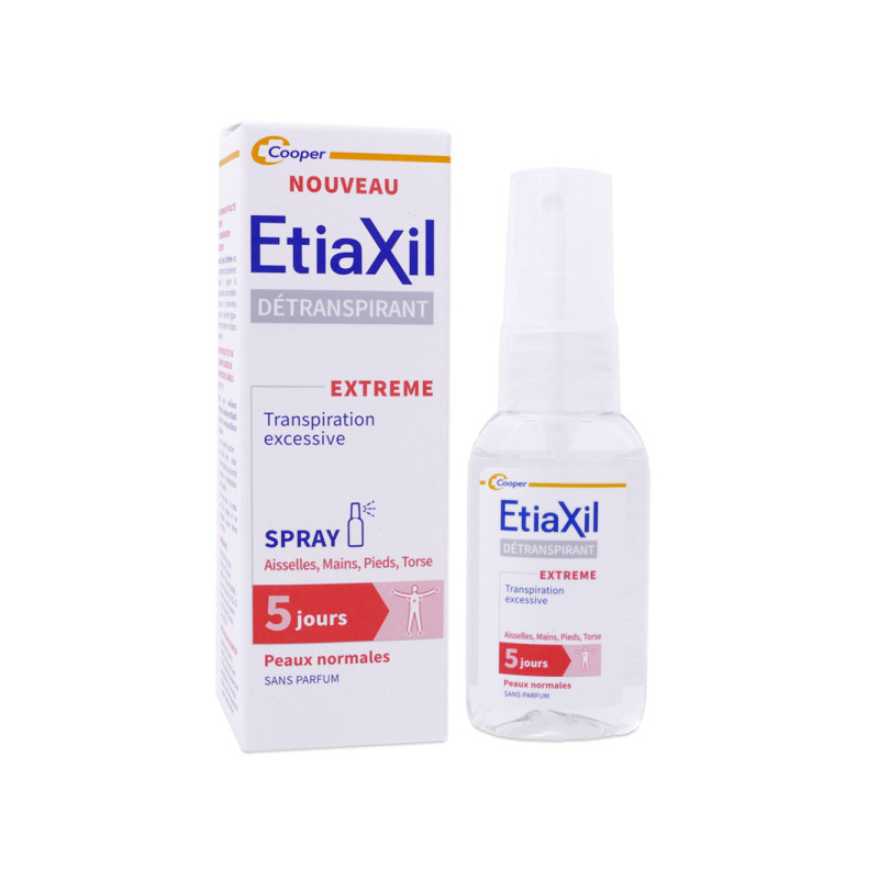 Détranspirant Extreme Multizones - Peaux Normales - Etiaxil - Spray 30ml