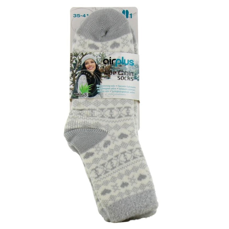 Chaussettes Aloe Vera Hydratantes  - grise - 35/41 - Airplus