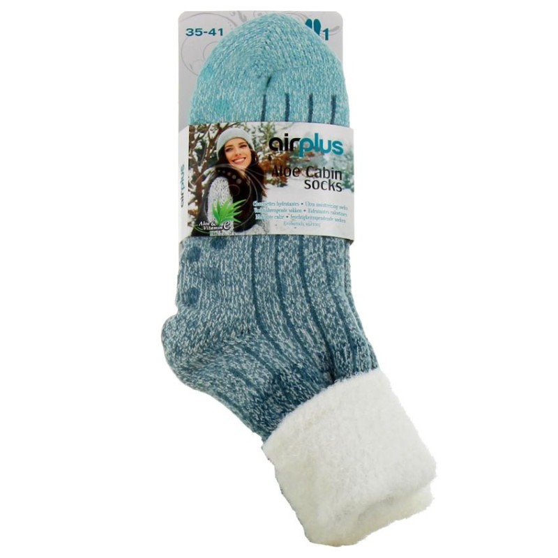 Chaussettes Aloe Vera Hydratantes  - bleu - 35/41 - Airplus