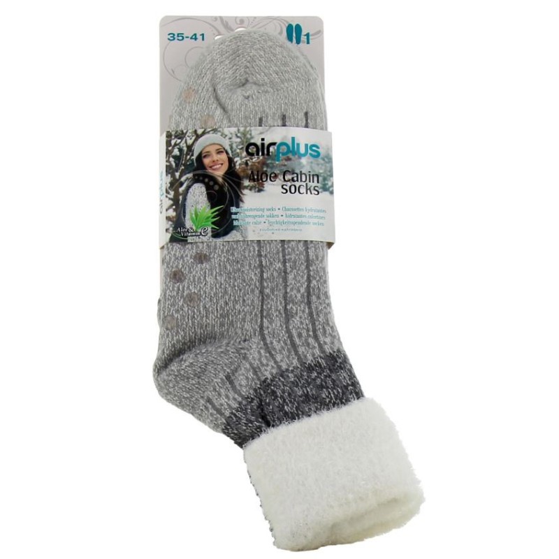 Aloe Vera Moisturizing Socks - grey - 35/41 - Airplus