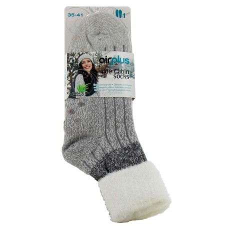 Chaussettes Aloe Vera Hydratantes  - gris - 35/41 - Airplus