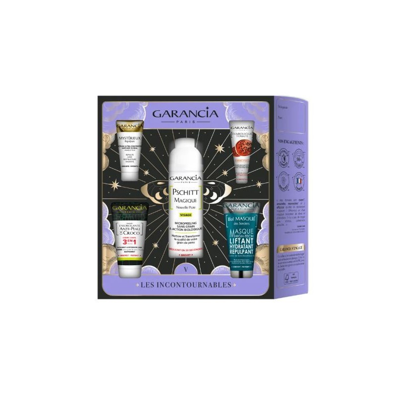 The essentials box set - Devilish tomato + Magic spray + Masked ball + Mysterious plumping + anti-croc skin - Garancia