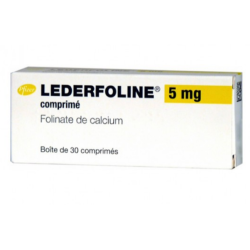 Lederfoline 5 mg - Folinate De Calcium - Boite De 30 Comprimés