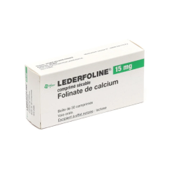 Lederfoline 15 mg - Folinate De Calcium - Boite De 30 Comprimés