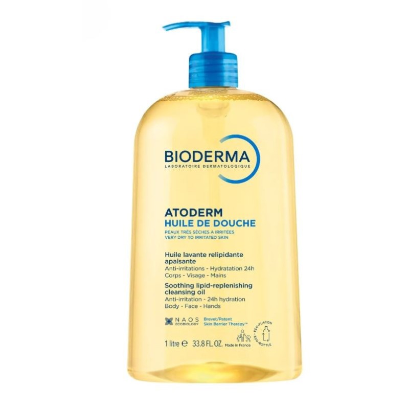 Atoderm Shower Oil, Ultra-Nourishing and Anti-Irritation - Bioderma, 1L Bioderma