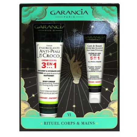 Garancia Body and Hand Ritual Gift Set - anti-crocodile skin formula + enchanting beauty glove