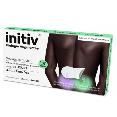 Initiv Patch Dos - Soulage La Douleur - 3 Patchs
