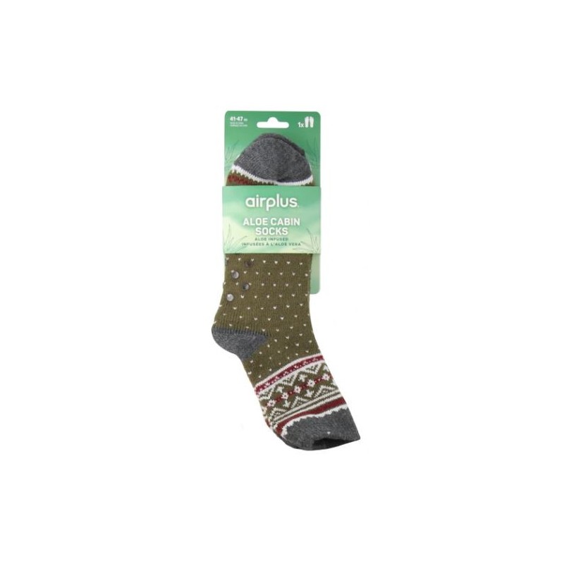 Aloe Vera Moisturizing Socks - khaki - 41/47 - Airplus