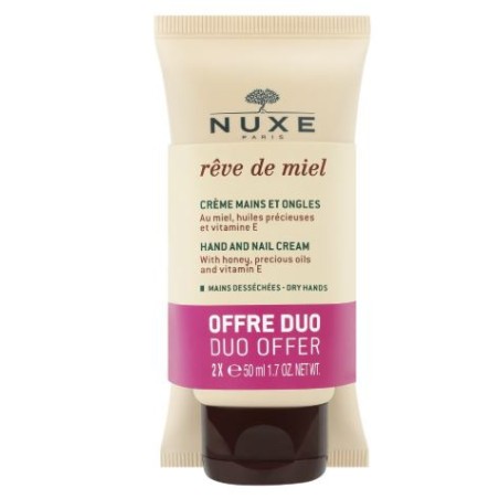 Crème Mains & Ongles - Répare & Nourrit - Rêve de Miel - Nuxe - 2x50ml