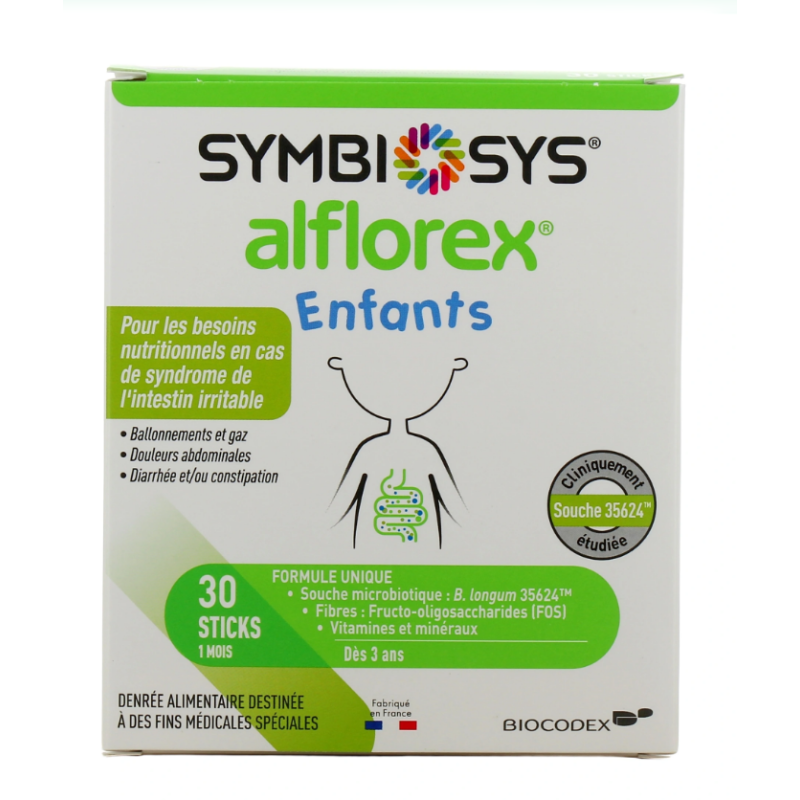 Symbiosys Alflorex Enfants - Intestin Irritable - Biocodex - 30 sticks