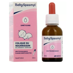 BabySpasmyl Simeticone, Infant Colic, Bloating, Aerophagia, 30 ml Oral Drops, as from 1 month old Mayoly