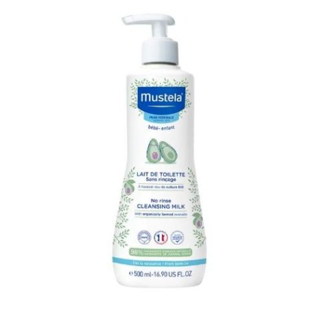 Lait De Toilette Sans Rinçage - Visage et Siège - Mustela - 500 ml
