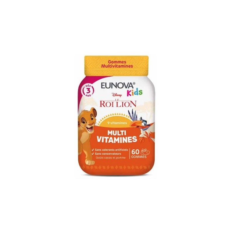 Gommes Multivitamines - Immunité & Croissance - Eunova - 60 gommes