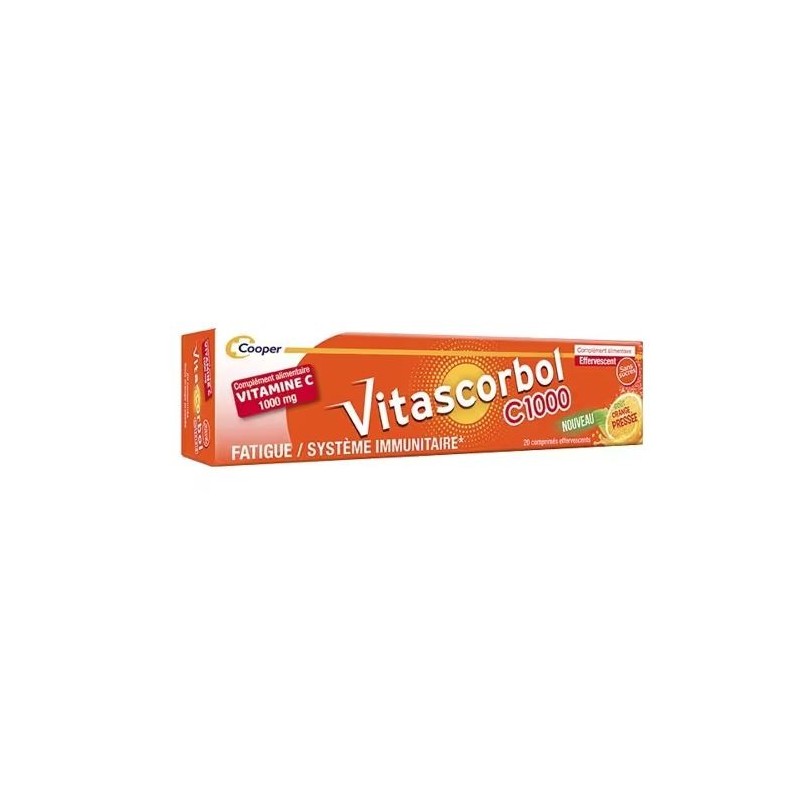 Vitascorbol C1000 - Fatigue & Immune System - Cooper - 20 tablets Cooper