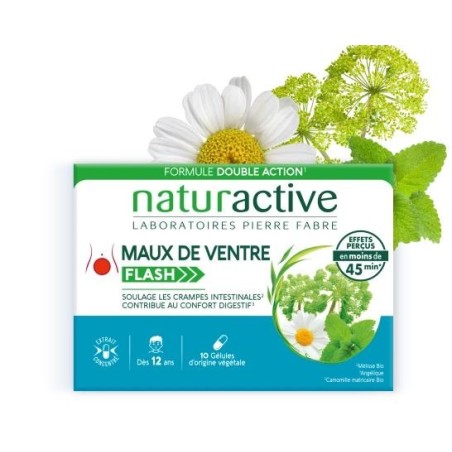 Maux de ventre flash - Naturactive - 10 gélules