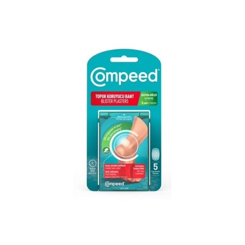 Extreme Blister Dressings - Pain Relief - Compeed - 5 Medium Dressings Compeed