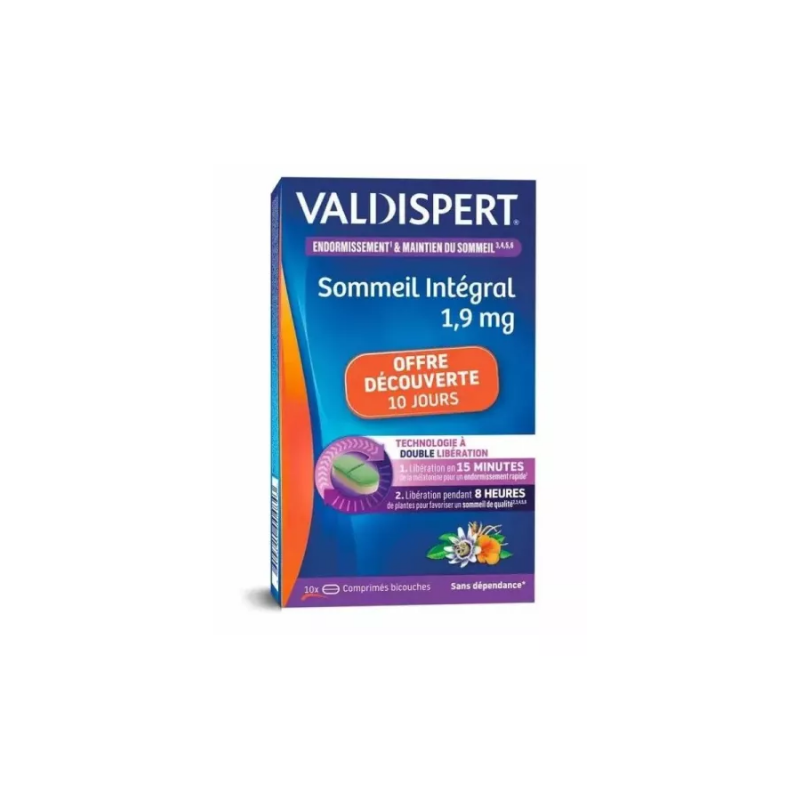 Valdispert - Endormissement & Maintien du Sommeil - Sommeil Intégral - 10 comprimés