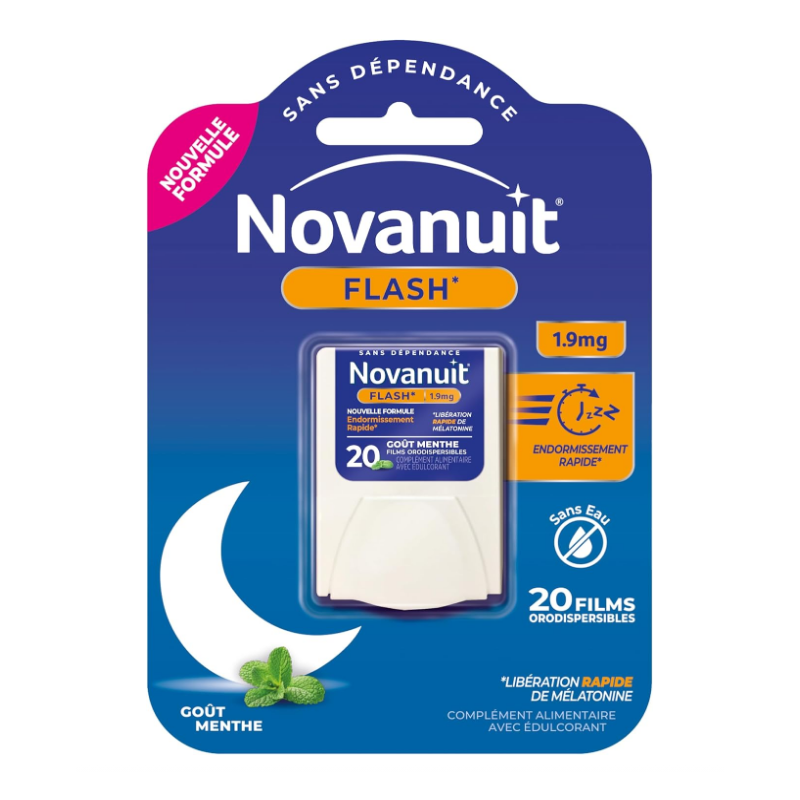 Novanuit Flash - 1.9 mg Melatonin - 20 Orodispersible Films