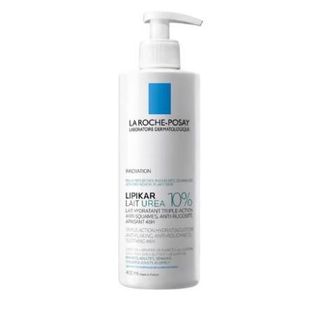 Lipikar Lait Urea 10% - Hydratant Triple Action - La Roche Posay - 400 ml