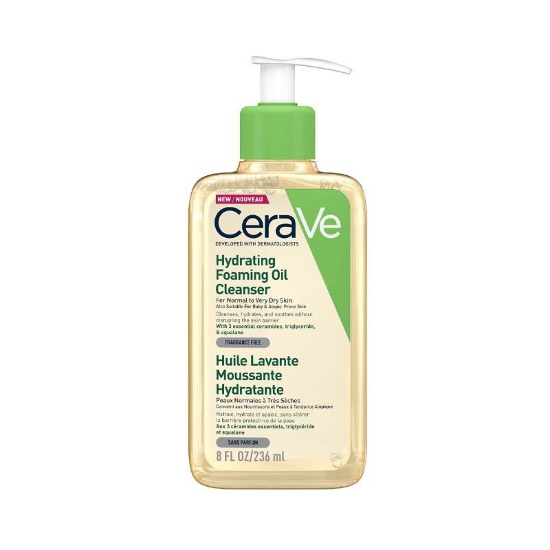 CeraVe Moisturizing Foaming Cleansing Oil - 236 ml