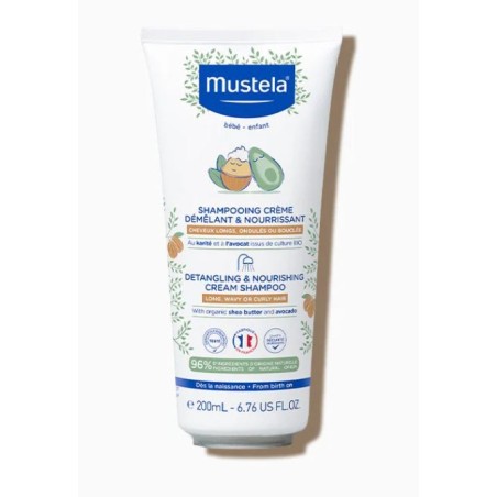 Shampooing Crème Démêlant et Nourrissant - Mustela - 200 ml