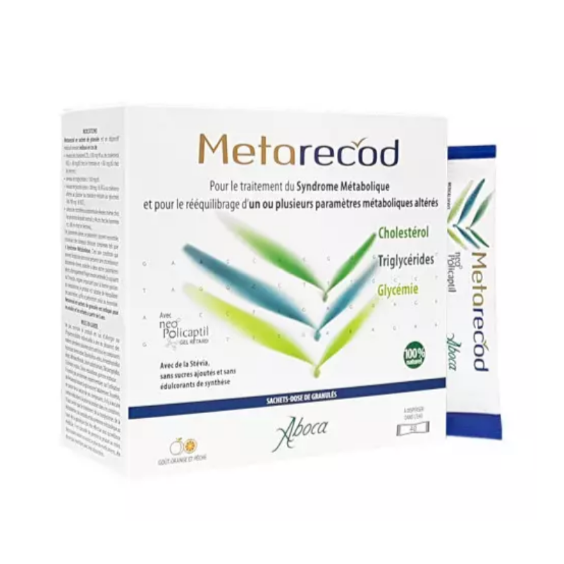 Metarecod - Cholestérol, Triglycérides, Glycémie - dose de 40 sachets
