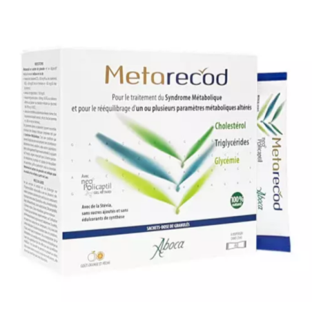 Metarecod - Cholestérol, Triglycérides, Glycémie - dose de 40 sachets