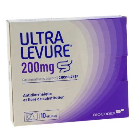 Ultra Levure 200 mg, Diarrhoea, 10 capsules UltraLevure