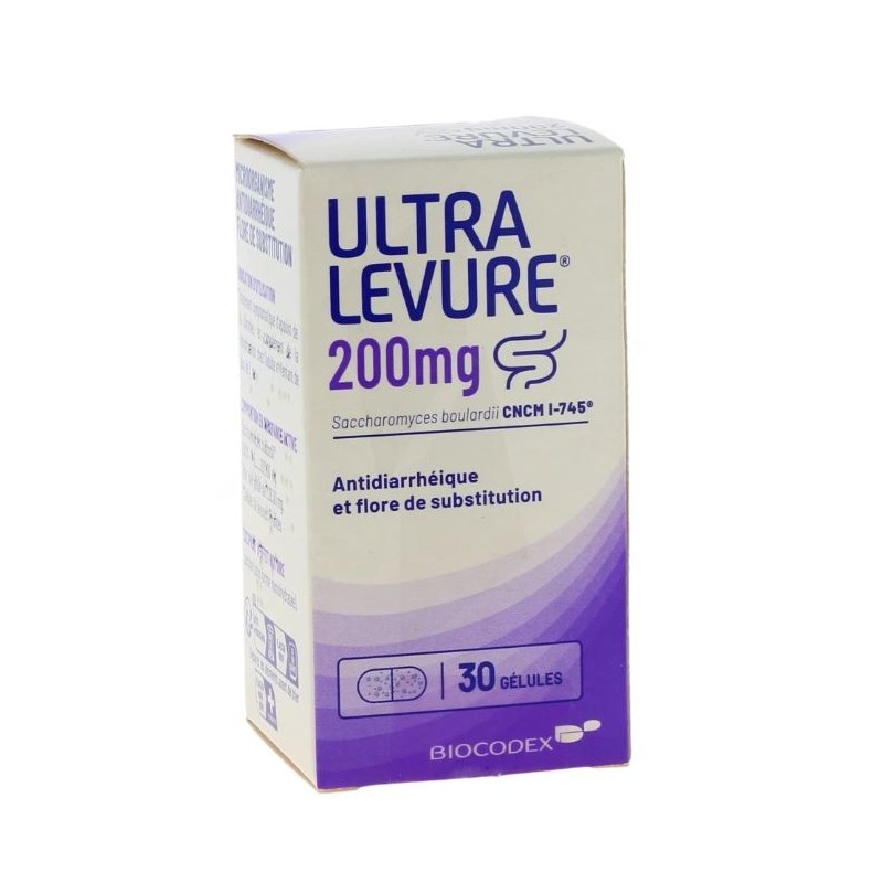 Ultra Levure 200 mg, Diarrhée, 30 Gélules