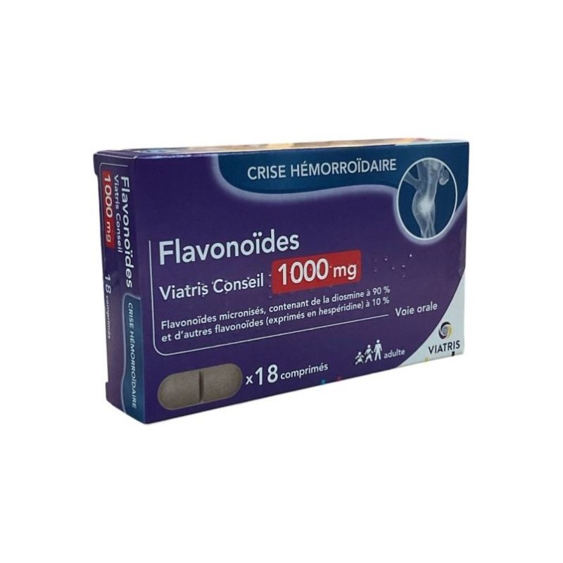 Flavonoïdes 1000 mg - Viatris Conseils - 18 Comprimés